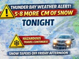 April 2, 2026: Evening Winter Weather Alert for Thunder Bay as Heavy Snow Intensifies Tonight Thunder Bay weather update for April 2, 2026: a Yellow Snowfall Warning remains in effect Thursday night, with 10 to 20 cm expected by Friday