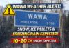 April 4, 2026: Wawa Weather Turns Rough as Snow, Ice Pellets, and a Snowfall Warning Grip the Region Wawa weather for April 4 to 6, 2026: a Yellow Snowfall Warning is in effect with 10 to 20 cm expected, along with ice pellets, freezing rain risk, difficult travel, and colder weather into Monday