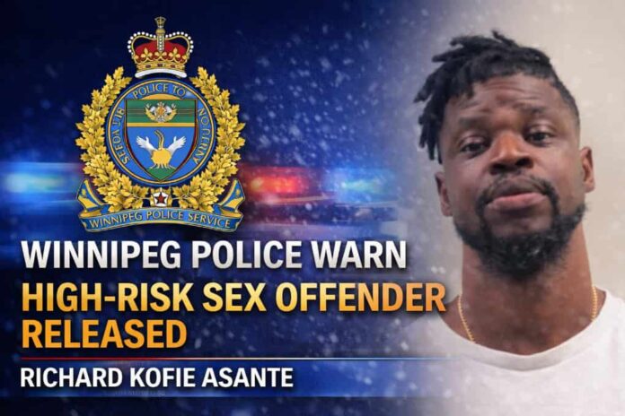 Winnipeg police issue public warning after high-risk sex offender released on statutory release