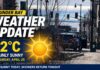 April 25, 2026: Thunder Bay Starts Sunny and Cold Before Clouds Return Tonight thunder bay weather update april 25 2026