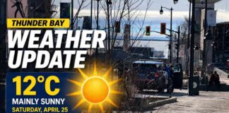 April 25, 2026: Thunder Bay Starts Sunny and Cold Before Clouds Return Tonight thunder bay weather update april 25 2026