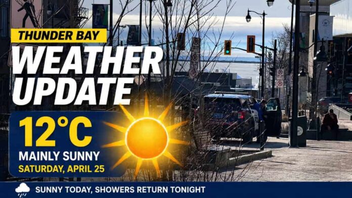 thunder bay weather update april 25 2026