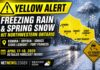 April 17–18, 2026: Freezing Rain Warning Covers Much of Northwestern Ontario as a Sharp Cooldown Sweeps In yellow Weather Alert for April 17 18 19 2026