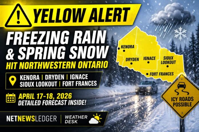 yellow Weather Alert for April 17 18 19 2026
