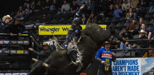 Jeremy Maisonneuve wins first PBR Canada Cup Series title in Brandon, climbing to No. 2 nationally Championship Saturday Photos (Courtesy Covy Moore)