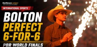 Hudson Bolton Keeps the Hammer Down, Rides Perfect 6-for-6 at PBR World Finals Bolton Rides six for six