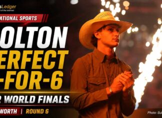 Hudson Bolton Keeps the Hammer Down, Rides Perfect 6-for-6 at PBR World Finals Bolton Rides six for six