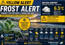 Dryden and Vermilion Bay Weather Forecast: Frost Alert Issued as Northwestern Ontario Spring Takes Another Cold Turn Frost Alert for Dryden, Vermilion Bay, and Kenora