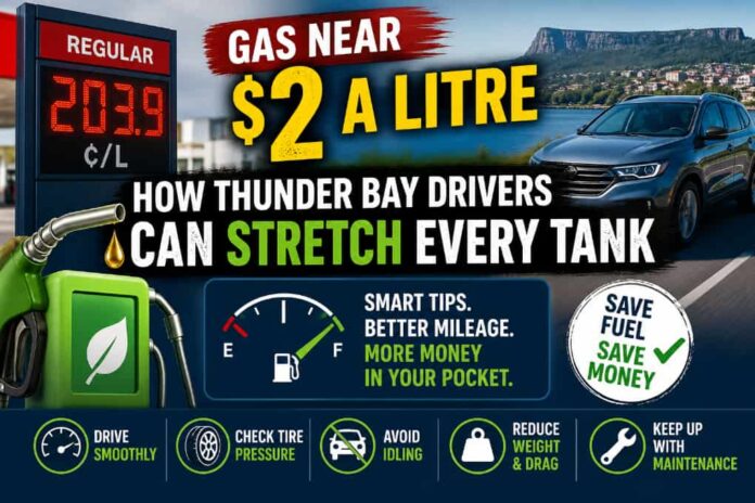 Gas near $2 a litre in Thunder Bay? Practical tips to stretch every tank and save money.