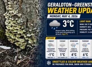 May 4, 2026: Geraldton–Greenstone Weather – Rain Today, Snow Returns Tonight Geraldton Weather May 4 2026
