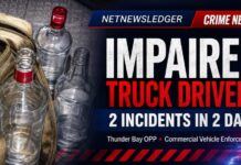 Thunder Bay OPP Report Two Alcohol-Related Tractor-Trailer Incidents in Two Days Thunder Bay OPP Report Two Alcohol-Related Tractor-Trailer Incidents in Two Days