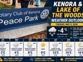May 5, 2026: Kenora and Lake of the Woods Weather – Snowy Start, Slow Warm-Up Ahead Kenora Weather Outlook May 5 2026