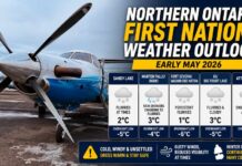 Northern Ontario First Nations Weather Outlook – Early May Cold Pattern Holds May 5 Northern Ontario FN Weather Update