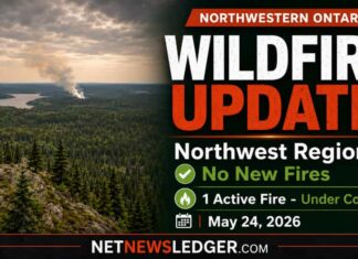 May 24 2026 Wildfire Update: No New Fires Reported Northwest Region No new fires were confirmed in the Northwest Region by the early evening of May 24