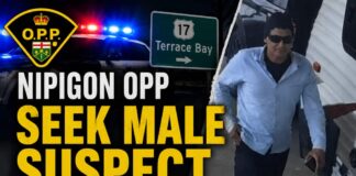 Nipigon OPP seek GTA man after stolen SUV traffic stop near Terrace Bay on Highway 17 Nipigon OPP Seek suspect May 15 2026