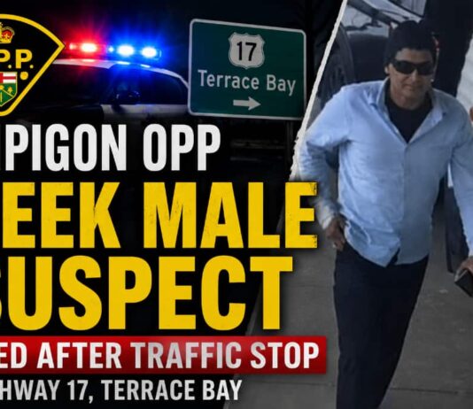 Nipigon OPP seek GTA man after stolen SUV traffic stop near Terrace Bay on Highway 17 Nipigon OPP Seek suspect May 15 2026