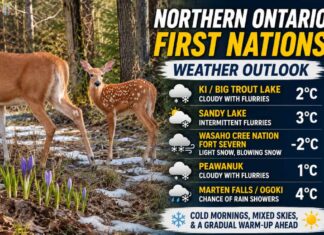 Northern Ontario First Nations Weather Outlook – Cold Mornings, Mixed Skies, and a Gradual Warm-Up Ahead Northern Ontario First Nations Weather May 7 2026