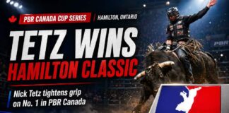 Nick Tetz wins PBR Hamilton Classic, strengthens No. 1 ranking in Canada Nick Tetz came into Hamilton with the No. 1 ranking, climbed aboard two rank bulls and rode out of TD Coliseum with another PBR Canada Cup Series victory