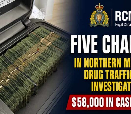 Five charged in Manitoba RCMP probe into northern drug trafficking network Five people have been charged after Manitoba RCMP say officers disrupted an alleged drug trafficking network moving illegal drugs between Winnipeg and northern Manitoba