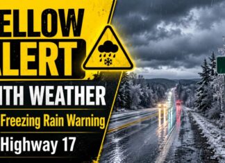 May 18, 2026: Raith Weather Alert — Freezing Rain Warning Targets Highway 17 Travel Raith and Upsala–Raith are under a freezing rain warning with 2–5 mm of ice possible early Tuesday into Tuesday afternoon. Highway 17 travel may be slippery