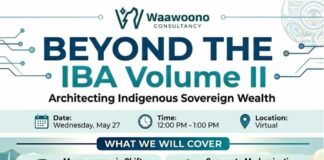 Waawoono webinar explores Indigenous equity, sovereign wealth and the future of IBAs Waawoono webinar explores Indigenous equity, sovereign wealth and the future of IBAs