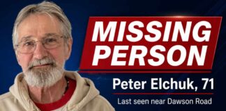 Thunder Bay police seek help locating missing 71-year-old Peter Elchuk TBPS Missing Person Peter Elchuk