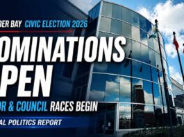 Thunder Bay Politics: 2026 civic election opens with early filings for mayor, council and wards Thunder Bay Civic Election Nominations Open