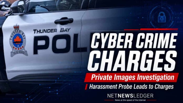 A Thunder Bay Police Service Cyber Crime Unit investigation into the alleged distribution of private images without consent and harassment has led to multiple charges against a Thunder Bay woman. Police say the investigation remains ongoing A Thunder Bay Police Service Cyber Crime Unit investigation into the alleged distribution of private images without consent and harassment has led to multiple charges against a Thunder Bay woman. Police say the investigation remains ongoing