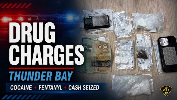 North York and Thunder Bay residents charged after police seize suspected cocaine and fentanyl.