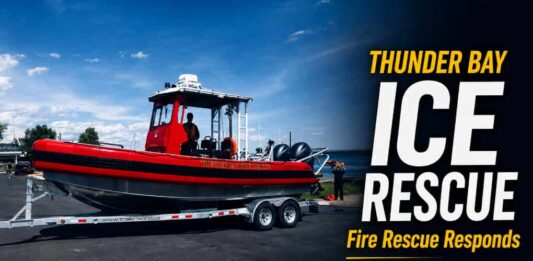 Thunder Bay Fire Rescue warns residents after ice rescue at a local park Thunder Bay Fire Rescue Ice