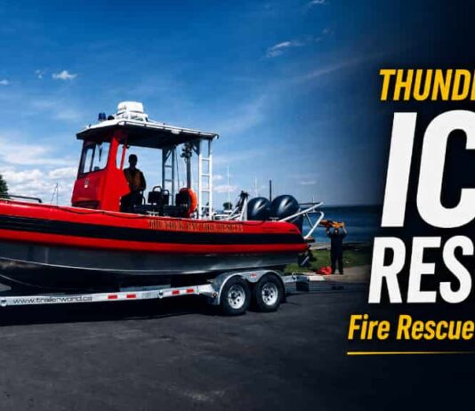 Thunder Bay Fire Rescue warns residents after ice rescue at a local park Thunder Bay Fire Rescue Ice