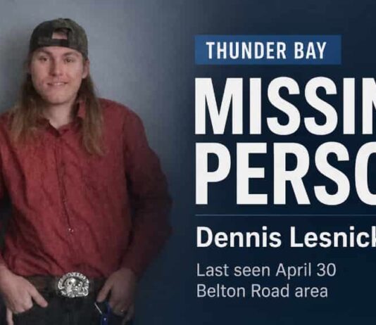 Thunder Bay – Missing 19-Year-Old Dennis Lesnick Thunder Bay Missing Person Dennis Lesnick