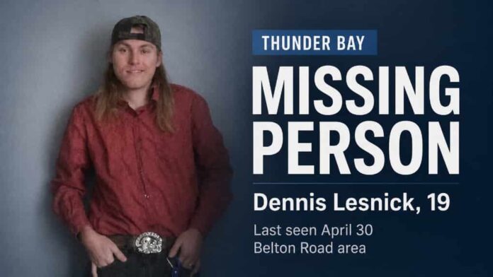 Thunder Bay Missing Person Dennis Lesnick