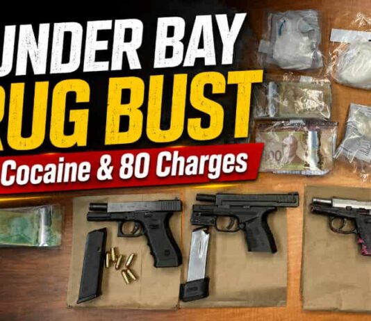 Seven charged after Thunder Bay police seize guns, cocaine and crack cocaine Thunder Bay OPP Drug Bust