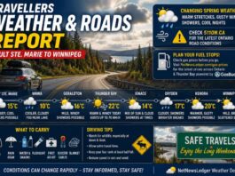Travellers Weather Report: Sault Ste. Marie to Winnipeg Travellers Weather Update Victoria Day 2026