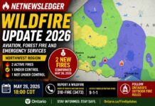 Wildfire Update – Two New Fires Reported in Northwest Ontario; One Remains Active Near Hasson Lake Wildfire Update May 26 2026