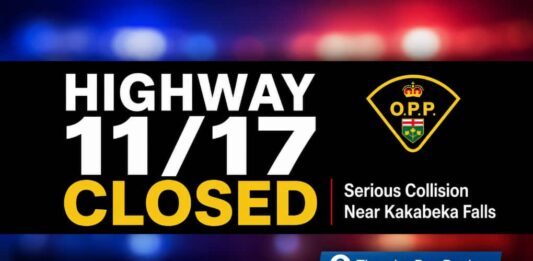 Serious crash closes Highway 11/17 west of Thunder Bay with no detour available Serious crash closes Highway 11/17 west of Thunder Bay with no detour available