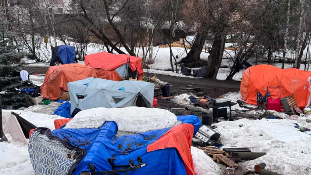 Homeless Encampment at McVicars Creek