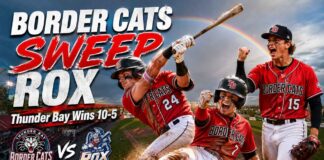 Border Cats beat league-leading St. Cloud Rox 10-5 to Sweep Two Game Series Border Cats beat league-leading St. Cloud Rox 10-5 at Port Arthur Stadium.