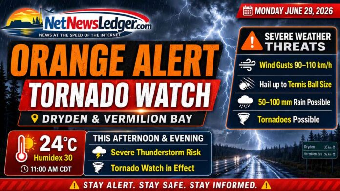 Tornado watches are issued when the atmosphere has the right ingredients for tornado-producing storms, including warm humid air, unstable conditions, and stronger winds higher in the atmosphere.