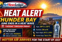 Thunder Bay Weather: June Ends with Heat Wave as July Opens Hot and Humid Thunder Bay Weather Desk Heat Event June 30 2026
