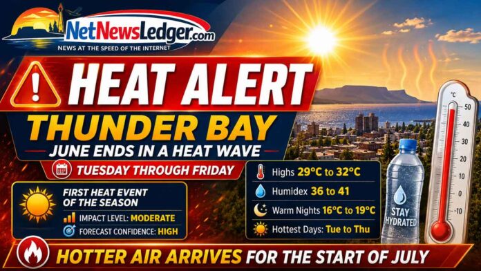 Thunder Bay Weather Desk Heat Event June 30 2026