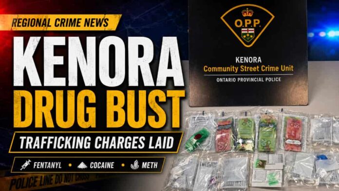 Kenora OPP drug trafficking investigation leads to CDSA and Criminal Code charges