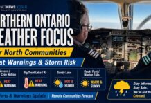 June 7, 2026: Northern Ontario / Far North Weather Focus — Heat Warnings for Fort Severn and Big Trout Lake Northern Ontario Focus on Weather