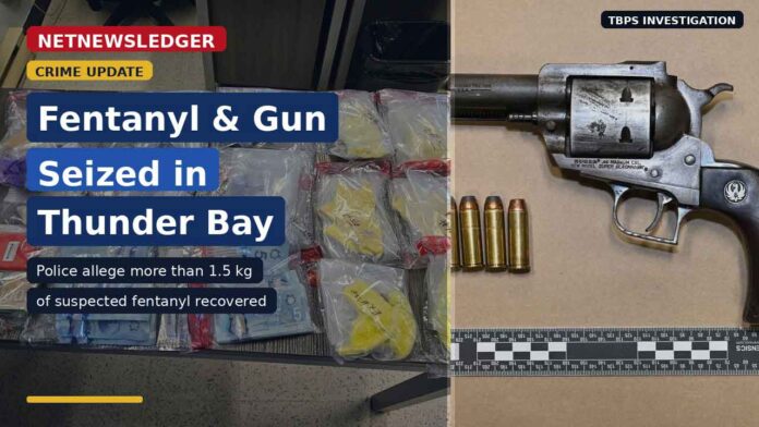 Thunder Bay Police seize suspected fentanyl, firearm and cash after Memorial Avenue call