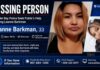 Thunder Bay Police ask for help locating missing 33-year-old Leanne Barkman Thunder Bay Police Service, missing person, Leanne Barkman, Thunder Bay, public assistance, Crime Stoppers, local news, NetNewsLedger