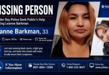 Thunder Bay Police ask for help locating missing 33-year-old Leanne Barkman Thunder Bay Police Service, missing person, Leanne Barkman, Thunder Bay, public assistance, Crime Stoppers, local news, NetNewsLedger