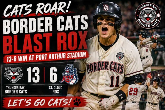 Thunder Bay Border Cats Top League Leading Rox