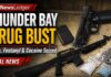 Police seize suspected fentanyl, cocaine and two firearms in Finlayson Street searches Drug Bust in Thunder Bay