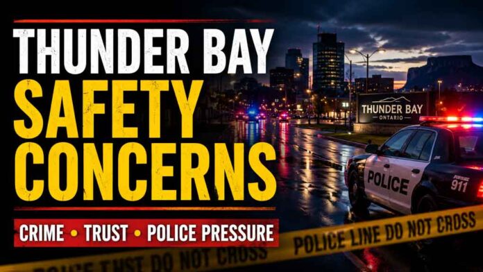 Thunder Bay residents are raising concerns over violent crime, police response, senior safety and public trust as the city sees more crime